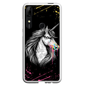 Чехол для Honor P Smart Z с принтом ЕДИНОРОГ | UNICORN RAINBOW в Курске, Силикон | Область печати: задняя сторона чехла, без боковых панелей | Тематика изображения на принте: abstraction | color | colors | dab | geometry | hexagon | paints | pony | rainbow | unicornis dab | абстракция | брызги | геометрия | даб | единорог | единорог радуга | животные | краски | красочные | ляпистые | неон | неоновый | пони | радуга |