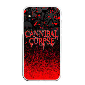 Чехол для iPhone XS Max матовый с принтом CANNIBAL CORPSE в Курске, Силикон | Область печати: задняя сторона чехла, без боковых панелей | cannibal corpse | evisceration plague | hammer smashed face. | violence unimagined | дэт метал | музыка | рок | труп каннибала