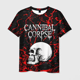 Мужская футболка 3D с принтом CANNIBAL CORPSE в Курске, 100% полиэфир | прямой крой, круглый вырез горловины, длина до линии бедер | cannibal corpse | evisceration plague | hammer smashed face. | violence unimagined | дэт метал | музыка | рок | труп каннибала