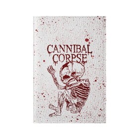Обложка для паспорта матовая кожа с принтом Cannibal Corpse в Курске, натуральная матовая кожа | размер 19,3 х 13,7 см; прозрачные пластиковые крепления | Тематика изображения на принте: canibal corpse | cannibal corpse | death metal | группы | дэт метал | канибал корпс | метал | рок