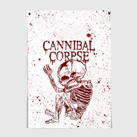 Постер с принтом Cannibal Corpse в Курске, 100% бумага
 | бумага, плотность 150 мг. Матовая, но за счет высокого коэффициента гладкости имеет небольшой блеск и дает на свету блики, но в отличии от глянцевой бумаги не покрыта лаком | canibal corpse | cannibal corpse | death metal | группы | дэт метал | канибал корпс | метал | рок