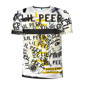 Мужская футболка 3D спортивная с принтом LIL PEEP Vintage Graffiti Wall в Курске, 100% полиэстер с улучшенными характеристиками | приталенный силуэт, круглая горловина, широкие плечи, сужается к линии бедра | Тематика изображения на принте: baby | bart | bird | cry | cry baby | cry dead smile | crybaby | gucci gang | lil peep | lil prince | logobombing | love | pattern | pink | граффити | гуччи | зарубежная музыка | лил пип | логобомбинг | любовь | маленький принц | малыш | патт