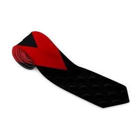Галстук 3D с принтом Красный галстук 3D в Курске, 100% полиэстер | Длина 148 см; Плотность 150-180 г/м2 | абстракция | илюстрация | искуство | культура | минимализм | текстура | узор