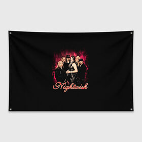 Флаг-баннер с принтом Nightwish в Курске, 100% полиэстер | размер 67 х 109 см, плотность ткани — 95 г/м2; по краям флага есть четыре люверса для крепления | gothic | metall | nightwish | rock | tarja turunen | готические | логотипы рок групп | метал | музыка | найтвиш | рок группы | рокерские | симфоник метал | тарья турунен