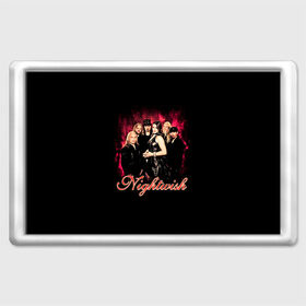 Магнит 45*70 с принтом Nightwish в Курске, Пластик | Размер: 78*52 мм; Размер печати: 70*45 | gothic | metall | nightwish | rock | tarja turunen | готические | логотипы рок групп | метал | музыка | найтвиш | рок группы | рокерские | симфоник метал | тарья турунен