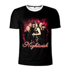 Мужская футболка 3D спортивная с принтом Nightwish в Курске, 100% полиэстер с улучшенными характеристиками | приталенный силуэт, круглая горловина, широкие плечи, сужается к линии бедра | gothic | metall | nightwish | rock | tarja turunen | готические | логотипы рок групп | метал | музыка | найтвиш | рок группы | рокерские | симфоник метал | тарья турунен