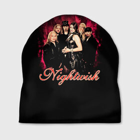Шапка 3D с принтом Nightwish в Курске, 100% полиэстер | универсальный размер, печать по всей поверхности изделия | gothic | metall | nightwish | rock | tarja turunen | готические | логотипы рок групп | метал | музыка | найтвиш | рок группы | рокерские | симфоник метал | тарья турунен