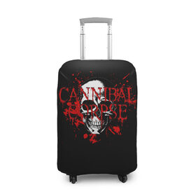 Чехол для чемодана 3D с принтом Cannibal Corpse в Курске, 86% полиэфир, 14% спандекс | двустороннее нанесение принта, прорези для ручек и колес | cannibal | cannibal corpse | corpse | trash | алекс уэбстер | брутальный дэт метал | джордж фишер | дэт метал | дэтграйнд | пол мазуркевич | пэт обрайэн | роб барретт