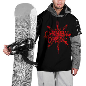 Накидка на куртку 3D с принтом Cannibal Corpse в Курске, 100% полиэстер |  | Тематика изображения на принте: cannibal | cannibal corpse | corpse | trash | алекс уэбстер | брутальный дэт метал | дэт метал | дэтграйнд | пол мазуркевич