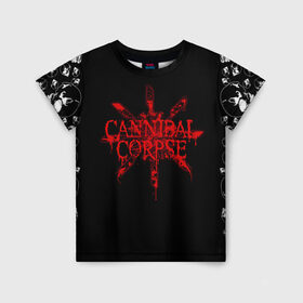 Детская футболка 3D с принтом Cannibal Corpse в Курске, 100% гипоаллергенный полиэфир | прямой крой, круглый вырез горловины, длина до линии бедер, чуть спущенное плечо, ткань немного тянется | cannibal | cannibal corpse | corpse | trash | алекс уэбстер | брутальный дэт метал | дэт метал | дэтграйнд | пол мазуркевич