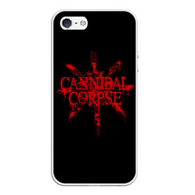 Чехол для iPhone 5/5S матовый с принтом Cannibal Corpse в Курске, Силикон | Область печати: задняя сторона чехла, без боковых панелей | cannibal | cannibal corpse | corpse | trash | алекс уэбстер | брутальный дэт метал | дэт метал | дэтграйнд | пол мазуркевич