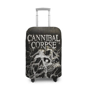 Чехол для чемодана 3D с принтом Cannibal Corpse в Курске, 86% полиэфир, 14% спандекс | двустороннее нанесение принта, прорези для ручек и колес | canibal corpse | cannibal corpse | death metal | группы | дэт метал | канибал корпс | метал | рок