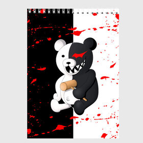 Скетчбук с принтом MONOKUMA  МОНОКУМА в Курске, 100% бумага
 | 48 листов, плотность листов — 100 г/м2, плотность картонной обложки — 250 г/м2. Листы скреплены сверху удобной пружинной спиралью | anime | danganronpa | enoshima | junko | monokuma | аниме | джунко | игра | манга | медведь | монокума | робот медведь | эношима