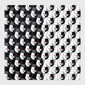 Магнитный плакат 3Х3 с принтом MONOKUMA  МОНОКУМА PATTERN в Курске, Полимерный материал с магнитным слоем | 9 деталей размером 9*9 см | Тематика изображения на принте: anime | danganronpa | enoshima | junko | monokuma | аниме | джунко | игра | манга | медведь | монокума | робот медведь | эношима