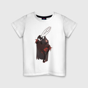 Детская футболка хлопок с принтом Хорнет и Гримм в Курске, 100% хлопок | круглый вырез горловины, полуприлегающий силуэт, длина до линии бедер | hollow knight | арт | гримм | рисунок | хорнет