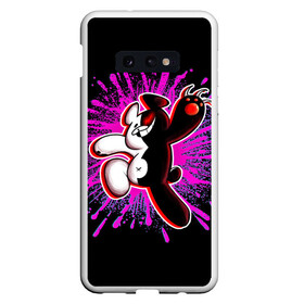 Чехол для Samsung S10E с принтом MONOKUMA  МОНОКУМА PAINT в Курске, Силикон | Область печати: задняя сторона чехла, без боковых панелей | Тематика изображения на принте: anime | danganronpa | enoshima | junko | monokuma | аниме | джунко | игра | манга | медведь | монокума | робот медведь | эношима