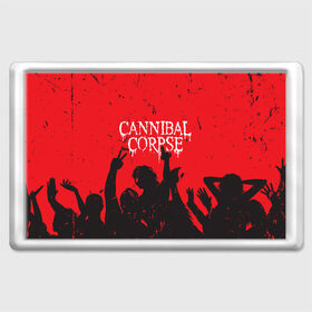 Магнит 45*70 с принтом Cannibal Corpse | Труп Каннибала (Z) в Курске, Пластик | Размер: 78*52 мм; Размер печати: 70*45 | cannibal | cannibal corpse | corpse | death metal | deathgrind | алекс уэбстер | брутальный дэт метал | дэт метал | дэтграйнд | пол мазуркевич | роб барретт | труп каннибала