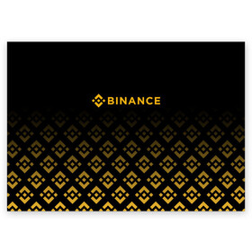 Поздравительная открытка с принтом BINANCE | БИНАНС БИРЖА в Курске, 100% бумага | плотность бумаги 280 г/м2, матовая, на обратной стороне линовка и место для марки
 | bitcoin | blockchain | btc | cardano | crypto | ethereum | polkadot | tether | xrp | бинанс | биткоин | блокчейн | валюта | деньги | криптовалюта | майнер | майнинг | цифровая валюта | цифровое золото | эфир