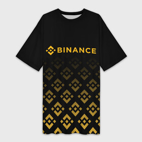 Платье-футболка 3D с принтом BINANCE | БИНАНС БИРЖА в Курске,  |  | bitcoin | blockchain | btc | cardano | crypto | ethereum | polkadot | tether | xrp | бинанс | биткоин | блокчейн | валюта | деньги | криптовалюта | майнер | майнинг | цифровая валюта | цифровое золото | эфир