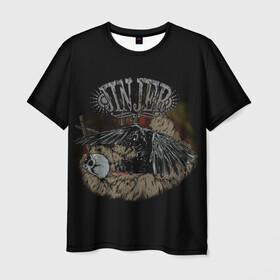Мужская футболка 3D с принтом Jinjer metal band в Курске, 100% полиэфир | прямой крой, круглый вырез горловины, длина до линии бедер | jinjer | meialcore | metal | rock | ворон | метал | рок | череп
