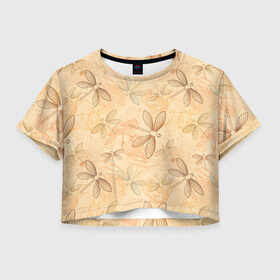 Женская футболка Crop-top 3D с принтом Стрекоза в Курске, 100% полиэстер | круглая горловина, длина футболки до линии талии, рукава с отворотами | birds | dragonfly | nature | sunflowers | подсолнухи | птицы | стрекоза