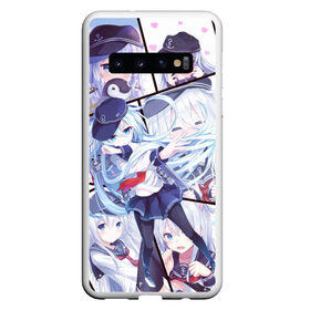 Чехол для Samsung Galaxy S10 с принтом Kantai Collection Hibiki в Курске, Силикон | Область печати: задняя сторона чехла, без боковых панелей | аниме | девочка | пингвин | флотская коллекция | хибики