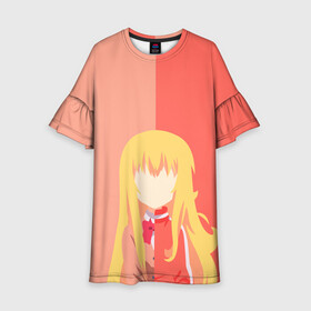 Детское платье 3D с принтом Gabriel DropOut Gabriel в Курске, 100% полиэстер | прямой силуэт, чуть расширенный к низу. Круглая горловина, на рукавах — воланы | gabriel dropout gabriel | ukami | аниме | габриел уайт тэмма | манга | мультик | отступница габриэль