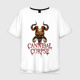 Мужская футболка хлопок Oversize с принтом Cannibal Corpse Труп Каннибала (Z) в Курске, 100% хлопок | свободный крой, круглый ворот, “спинка” длиннее передней части | cannibal | cannibal corpse | corpse | death metal | deathgrind | demon | devil | алекс уэбстер | брутальный дэт метал | демон | дэт метал | дэтграйнд | пол мазуркевич | роб барретт | труп каннибала | череп