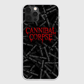 Чехол для iPhone 12 Pro Max с принтом Cannibal Corpse | Songs (Z) в Курске, Силикон |  | cannibal | cannibal corpse | corpse | death metal | deathgrind | алекс уэбстер | брутальный дэт метал | дэт метал | дэтграйнд | пол мазуркевич | роб барретт | труп каннибала