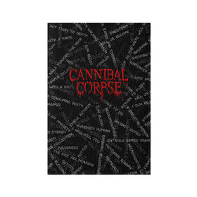 Обложка для паспорта матовая кожа с принтом Cannibal Corpse | Songs (Z) в Курске, натуральная матовая кожа | размер 19,3 х 13,7 см; прозрачные пластиковые крепления | cannibal | cannibal corpse | corpse | death metal | deathgrind | алекс уэбстер | брутальный дэт метал | дэт метал | дэтграйнд | пол мазуркевич | роб барретт | труп каннибала