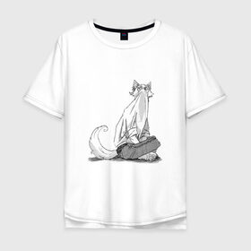 Мужская футболка хлопок Oversize с принтом Выдающиеся звери Легоси в Курске, 100% хлопок | свободный крой, круглый ворот, “спинка” длиннее передней части | аниме | волк | выдающиеся | заяц | звери | кролик | легоси | луис | олень | сезон | хару