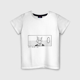 Детская футболка хлопок с принтом Выдающиеся звери Легоси в Курске, 100% хлопок | круглый вырез горловины, полуприлегающий силуэт, длина до линии бедер | Тематика изображения на принте: аниме | волк | выдающиеся | заяц | звери | кролик | легоси | луис | олень | сезон | хару