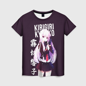 Женская футболка 3D с принтом Kyoko Kirigiri / Кёко Киригири в Курске, 100% полиэфир ( синтетическое хлопкоподобное полотно) | прямой крой, круглый вырез горловины, длина до линии бедер | anime | danganronpa | kyoko kirigiri | аниме | игра | кёко | кёко киригири