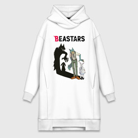 Платье-худи хлопок с принтом BEASTARS, Выдающиеся звери в Курске,  |  | anime | beastars | manga | аниме | выдающиеся звери | манга