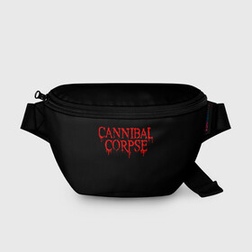 Поясная сумка 3D с принтом Cannibal Corpse в Курске, 100% полиэстер | плотная ткань, ремень с регулируемой длиной, внутри несколько карманов для мелочей, основное отделение и карман с обратной стороны сумки застегиваются на молнию | at | back | birth | bleeding | bloodthirst | butchered | cannibal | corpse | eaten | evisceration | gallery | gore | kill | kreaton | life | mutilated | obsessed | of | slayer | sodom | spawn | suicide | the | to | tomb | unimagined | vile | 