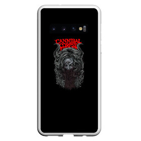 Чехол для Samsung Galaxy S10 с принтом Cannibal Corpse в Курске, Силикон | Область печати: задняя сторона чехла, без боковых панелей | Тематика изображения на принте: at | back | birth | bleeding | bloodthirst | butchered | cannibal | corpse | eaten | evisceration | gallery | gore | kill | kreaton | life | mutilated | obsessed | of | slayer | sodom | spawn | suicide | the | to | tomb | unimagined | v