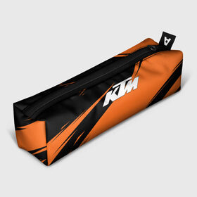 Пенал 3D с принтом KTM | КТМ в Курске, 100% полиэстер | плотная ткань, застежка на молнии | enduro | ktm | moto | moto sport | motocycle | orange | sportmotorcycle | ктм | мото | мото спорт | мотоспорт | оранжевый | спорт мото