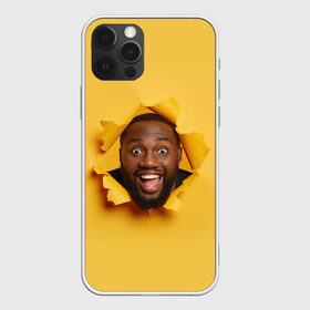 Чехол для iPhone 12 Pro Max Hi: в Курске, Силикон |  | hi | вылазеет | вылезает | глаза | зубы | лезет | нига | привет | разрыв | рвет | улыбка | черный