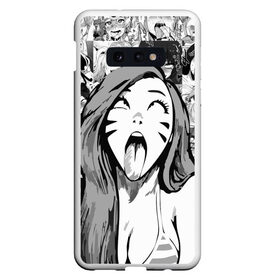 Чехол для Samsung S10E с принтом Belle Delphine Ahegao в Курске, Силикон | Область печати: задняя сторона чехла, без боковых панелей | Тематика изображения на принте: ahegao | anime | belle delphine | аниме | ахегао | ахэгао | бель дельфин | девушка | лицо | сенпай | язык