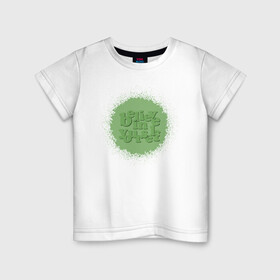 Детская футболка хлопок с принтом Верь в себя Зеленый в Курске, 100% хлопок | круглый вырез горловины, полуприлегающий силуэт, длина до линии бедер | вдохновение | вдохновляющий | верь в себя | верю | верю в себя | волшебный | девушки | единорог | зеленый | круто | магия | милый | мотивация | поверь в себя | позитив | радуга | салатовый | смешной