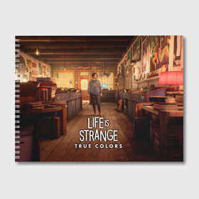 Альбом для рисования с принтом Life Is Strange True Colors в Курске, 100% бумага
 | матовая бумага, плотность 200 мг. | Тематика изображения на принте: art | colors | game | is | life | strange | true | арт | жизнь | игра | краска | настоящий | странная | цвет | штука