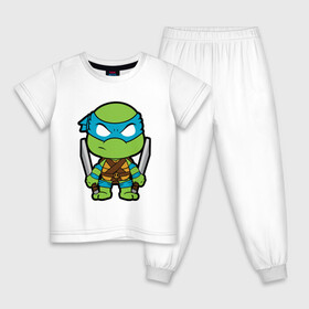 Детская пижама хлопок с принтом Leonardo в Курске, 100% хлопок |  брюки и футболка прямого кроя, без карманов, на брюках мягкая резинка на поясе и по низу штанин
 | donatello | leonardo | michelangelo | ninja | pizza | raphael | turtles | донателло | животные | карате | комикс | комиксы | леонардо | микеланджело | мультфильм | мутант | мутанты | ниндзя | пицца | рафаэль | сплинтер | супергерой