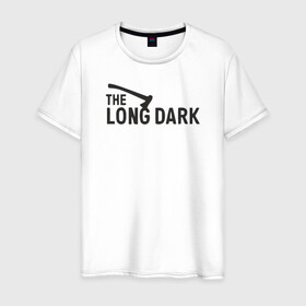 Мужская футболка хлопок с принтом The long dark в Курске, 100% хлопок | прямой крой, круглый вырез горловины, длина до линии бедер, слегка спущенное плечо. | game | long dark | survival | the long dark | игра