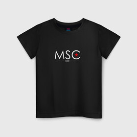Детская футболка хлопок с принтом MSCside collection | MSC (2021) в Курске, 100% хлопок | круглый вырез горловины, полуприлегающий силуэт, длина до линии бедер | 0x000000123 | moscow | moscow side | mscside | москва