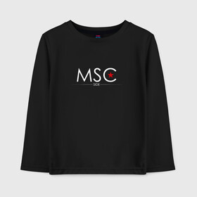 Детский лонгслив хлопок с принтом MSCside collection | MSC (2021) в Курске, 100% хлопок | круглый вырез горловины, полуприлегающий силуэт, длина до линии бедер | 0x000000123 | moscow | moscow side | mscside | москва