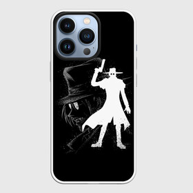 Чехол для iPhone 13 Pro с принтом Силуэт Hellsing в Курске,  |  | alucard | alukard | anime | blood | dracula | hellsing | integra | japan | manga | seras | tepes | vampire | victoria | vlad | алукард | аниме | вампир | виктория | влад | граф | дракула | интегра | клыки | кровь | манга | монстр | серас | хел