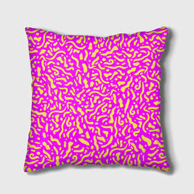 Подушка 3D с принтом Абстрактные узоры в Курске, наволочка – 100% полиэстер, наполнитель – холлофайбер (легкий наполнитель, не вызывает аллергию). | состоит из подушки и наволочки. Наволочка на молнии, легко снимается для стирки | Тематика изображения на принте: abstract | military | neon | pattern | pink | purple | texture | абстракция | бактерии | волны | восточные | гламур | желтые узоры | камуфляж | кудрявые | милитари | нежные | неоновые | орнамент | паттерн | пятна | резьба