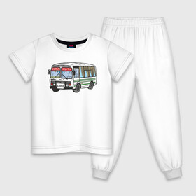 Детская пижама хлопок с принтом Пазик в Курске, 100% хлопок |  брюки и футболка прямого кроя, без карманов, на брюках мягкая резинка на поясе и по низу штанин
 | бабрбук | иркутск | ново ленино
