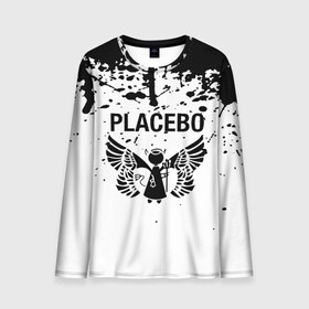 Мужской лонгслив 3D с принтом placebo в Курске, 100% полиэстер | длинные рукава, круглый вырез горловины, полуприлегающий силуэт | Тематика изображения на принте: black eyed | black market music | every you every me | nancy boy | placebo | placebo interview | placebo live | placebo nancy | pure morning | running up that hill | special k | taste in men | where is my mind | without you i’m nothing