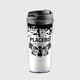 Термокружка-непроливайка с принтом placebo в Курске, внутренняя часть — пищевой пластик, наружная часть — прозрачный пластик, между ними — полиграфическая вставка с рисунком | объем — 350 мл, герметичная крышка | black eyed | black market music | every you every me | nancy boy | placebo | placebo interview | placebo live | placebo nancy | pure morning | running up that hill | special k | taste in men | where is my mind | without you i’m nothing